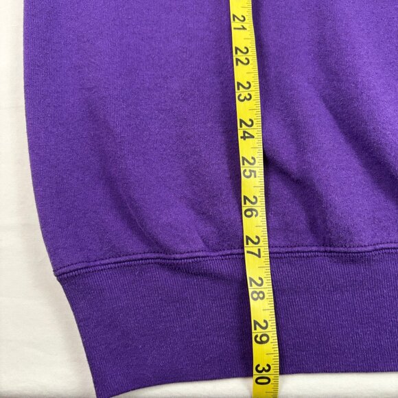VTG Charlotte Hornets Sweatshirt Embroidered Logo NBA Men's XXL Purple USA - Picture 9 of 10
